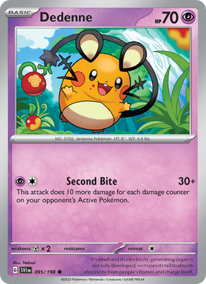 SV Scarlet & Violet 095/258 Dedenne (Common - reverse)