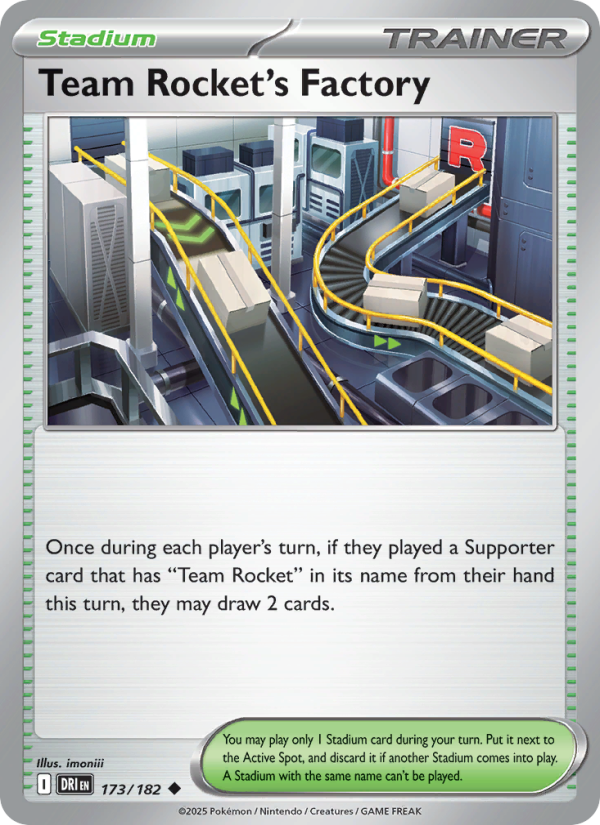 DRI Destined Rivals 173/244 Team Rocket's Factory (Uncommon - reverse)