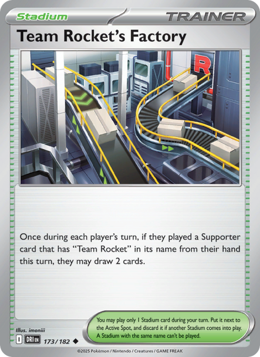 DRI Destined Rivals 173/244 Team Rocket's Factory (Uncommon - reverse)