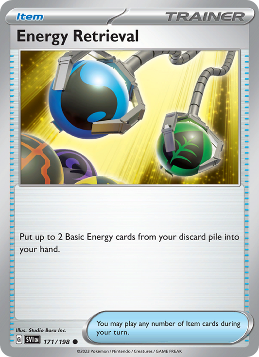 SV Scarlet & Violet 171/258 Energy Retrieval (Common - reverse)