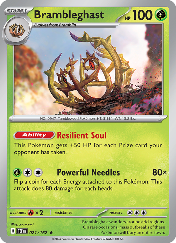 TEF Temporal Forces 021/218 Brambleghast (Rare - holo)