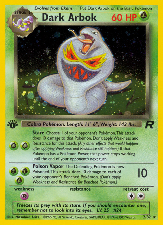 RO Team Rocket 2/83 Dark Arbok (Rare - holo-1st-edition)