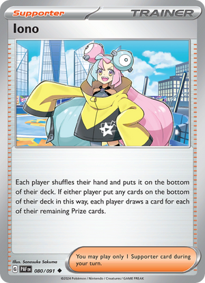 PAF Paldean Fates 080/245 Iono (Uncommon - normal)