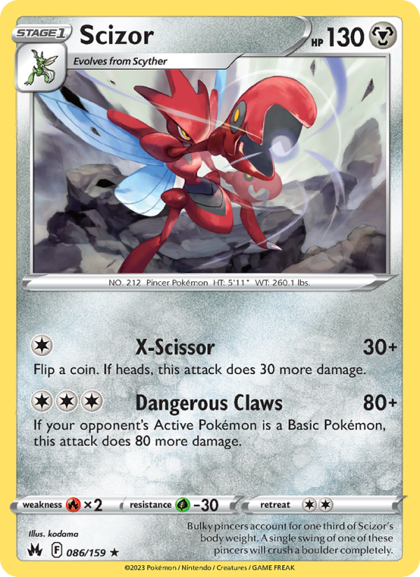 CRZ Crown Zenith 086/230 Scizor (Rare - normal)
