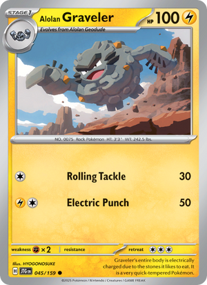 JTG Journey Together 045/190 Alolan Graveler (Common - normal)