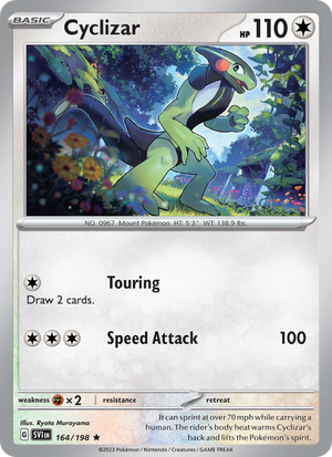 SV Scarlet & Violet 164/258 Cyclizar (Rare - holo)