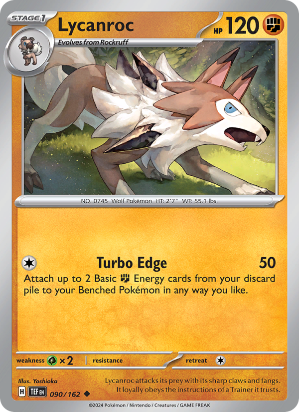 TEF Temporal Forces 090/218 Lycanroc (Uncommon - normal)