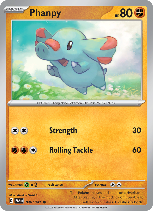 PAF Paldean Fates 048/245 Phanpy (Common - normal)
