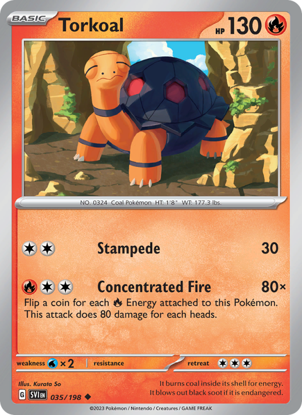SV Scarlet & Violet 035/258 Torkoal (Uncommon - reverse)