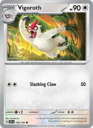 SSP Surging Sparks 146/252 Vigoroth (Common - reverse)