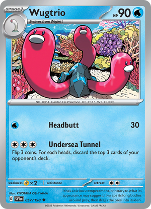 SV Scarlet & Violet 057/258 Wugtrio (Uncommon - normal)
