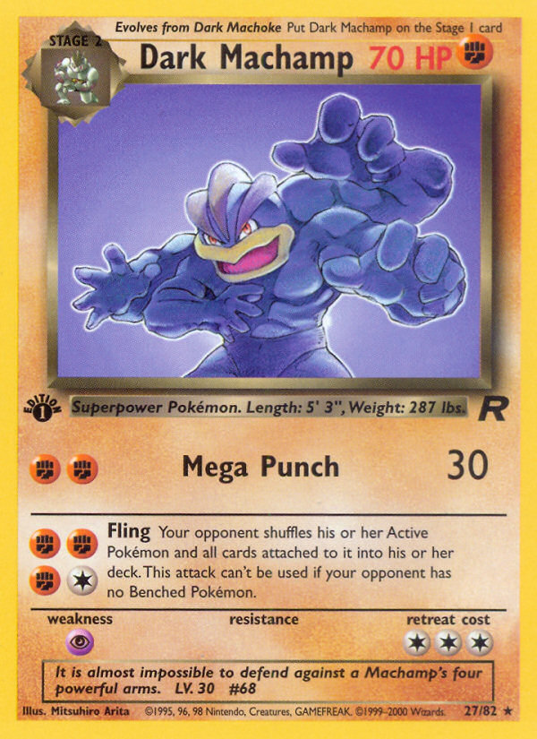 RO Team Rocket 27/83 Dark Machamp (Rare - normal)
