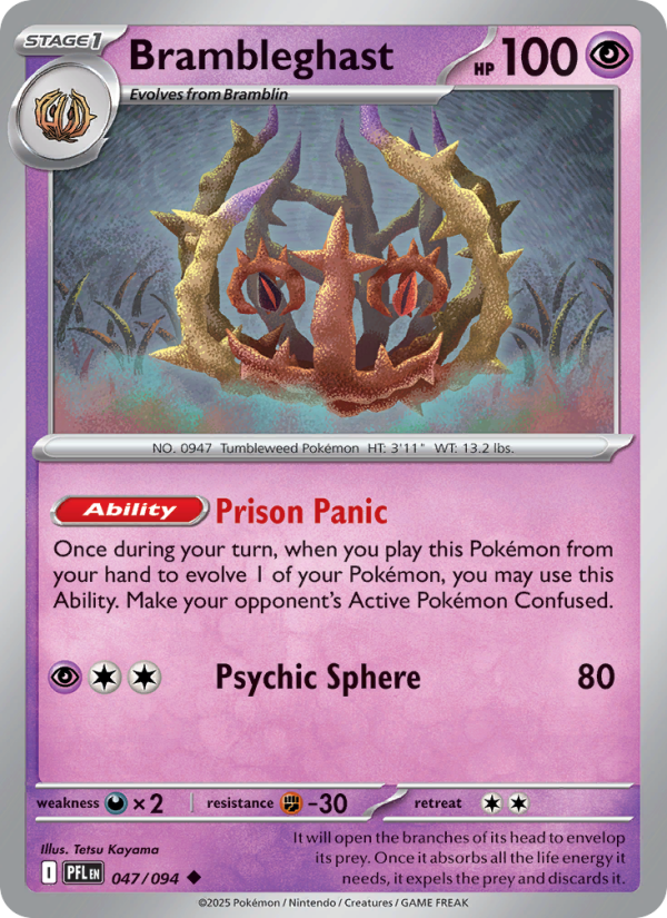 PFL Phantasmal Flames 047/130 Brambleghast (Uncommon - holo)