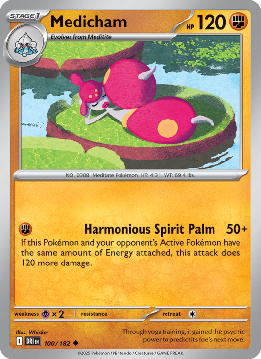 DRI Destined Rivals 100/244 Medicham (Uncommon - reverse)