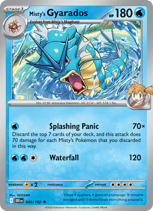 DRI Destined Rivals 049/244 Misty's Gyarados (Rare - holo)