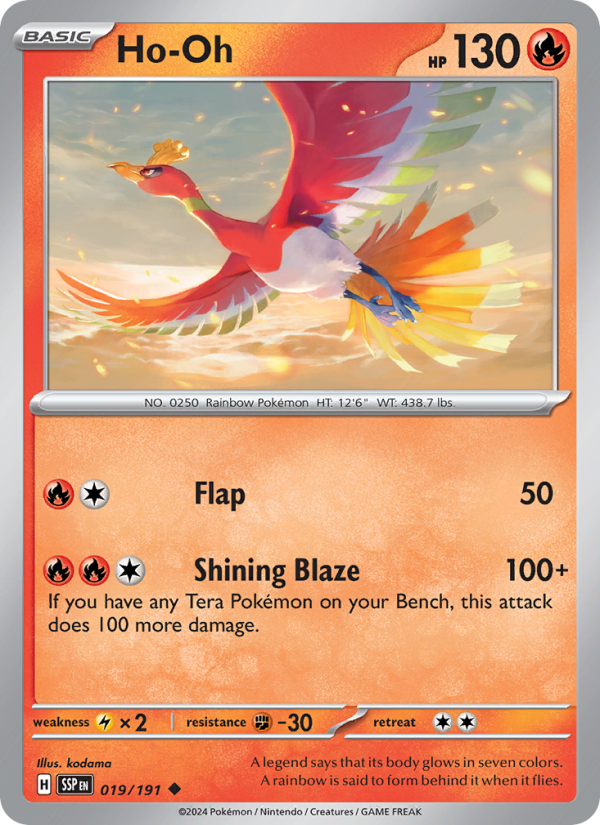 SSP Surging Sparks 019/252 Ho-Oh (Uncommon - normal)