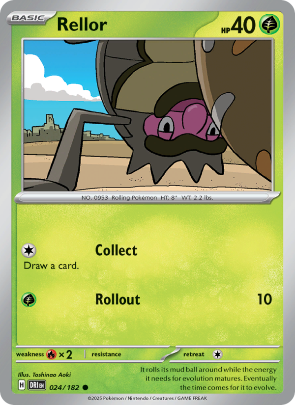 DRI Destined Rivals 024/244 Rellor (Common - normal)