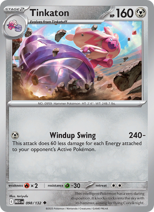 MEG Mega Evolution 098/188 Tinkaton (Uncommon - normal)
