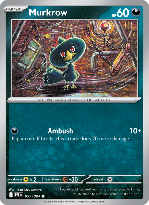 PFL Phantasmal Flames 057/130 Murkrow (Common - normal)