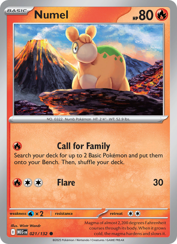 MEG Mega Evolution 021/188 Numel (Common - holo)
