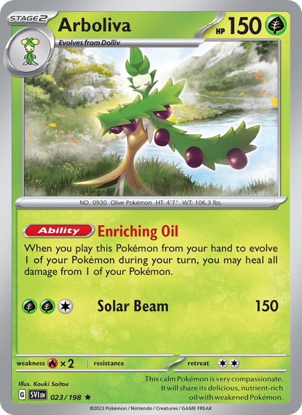 SV Scarlet & Violet 023/258 Arboliva (Rare - holo)