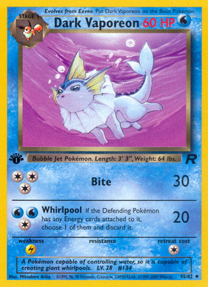 RO Team Rocket 45/83 Dark Vaporeon (Uncommon - normal-1st-edition)