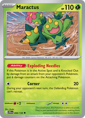JTG Journey Together 008/190 Maractus (Uncommon - reverse)