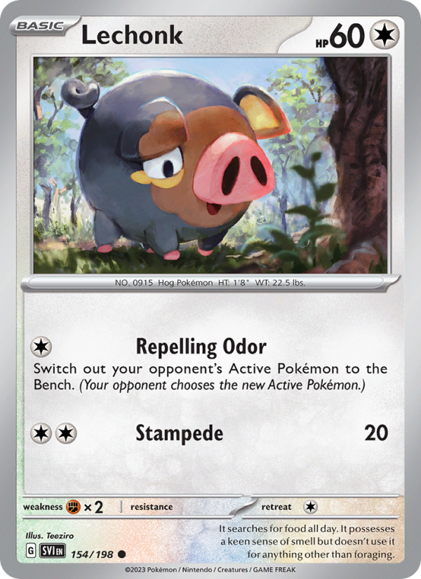 SV Scarlet & Violet 154/258 Lechonk (Common - normal)