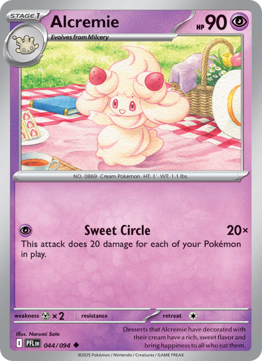 PFL Phantasmal Flames 044/130 Alcremie (Uncommon - reverse)