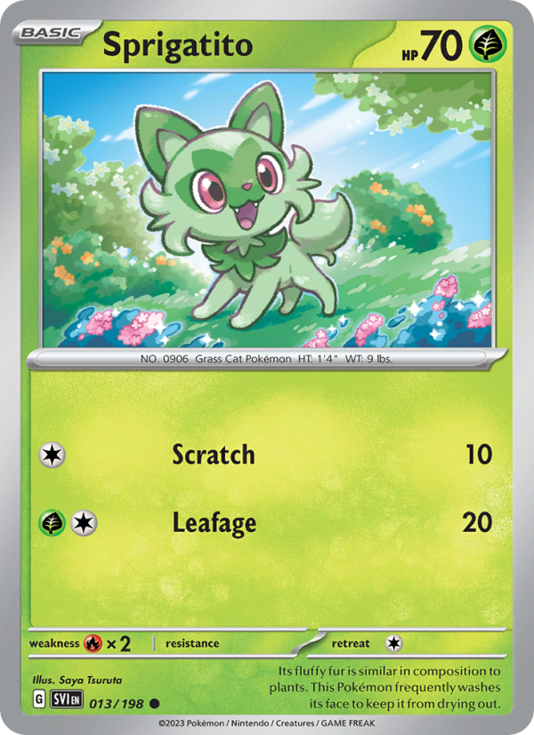 SV Scarlet & Violet 013/258 Sprigatito (Common - normal)