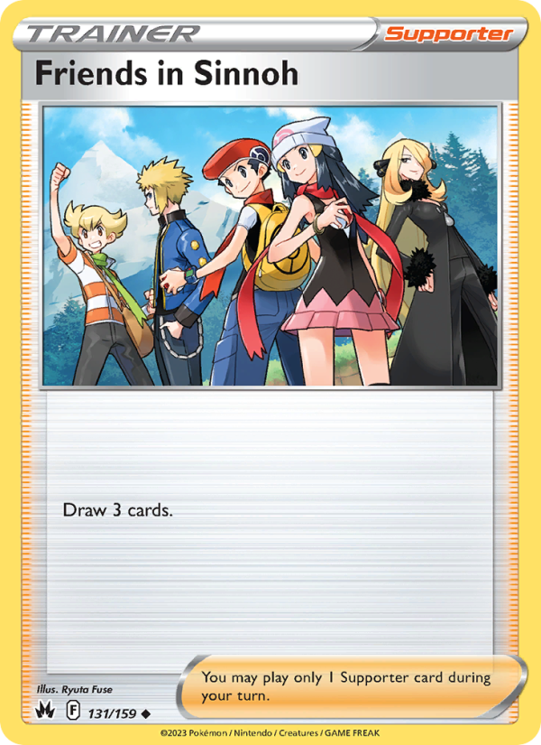 CRZ Crown Zenith 131/230 Friends in Sinnoh (Uncommon - reverse)