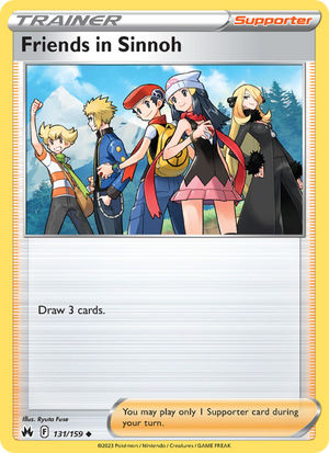 CRZ Crown Zenith 131/230 Friends in Sinnoh (Uncommon - reverse)
