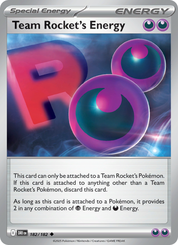 DRI Destined Rivals 182/244 Team Rocket's Energy (Uncommon - normal)