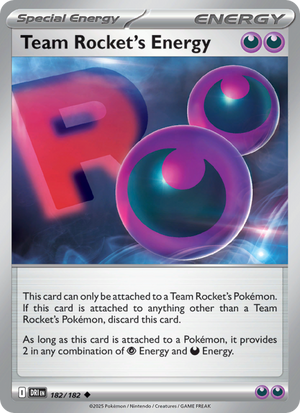 DRI Destined Rivals 182/244 Team Rocket's Energy (Uncommon - normal)