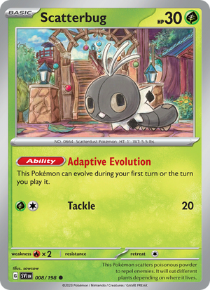 SV Scarlet & Violet 008/258 Scatterbug (Common - normal)
