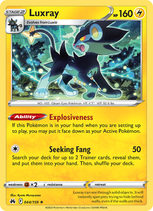 CRZ Crown Zenith 044/230 Luxray (Rare - reverse)