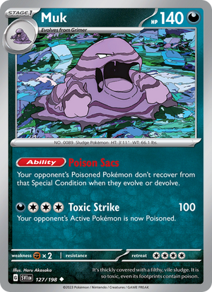 SV Scarlet & Violet 127/258 Muk (Uncommon - reverse)
