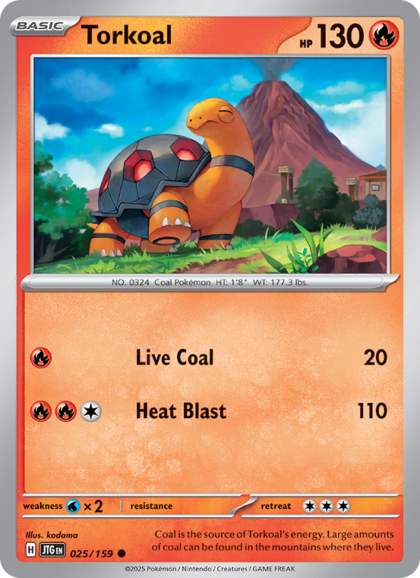 JTG Journey Together 025/190 Torkoal (Common - normal)