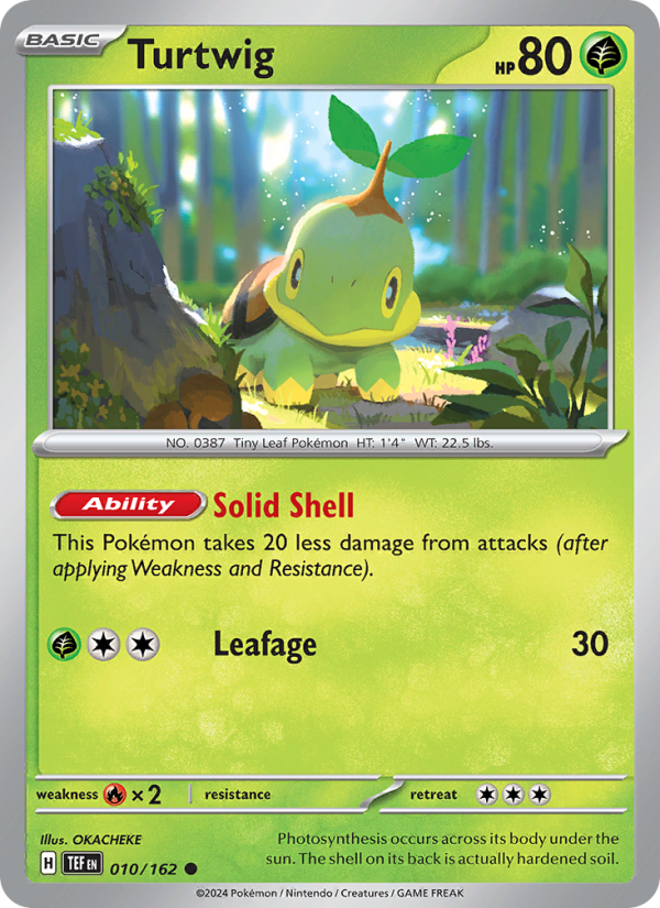 TEF Temporal Forces 010/218 Turtwig (Common - reverse)