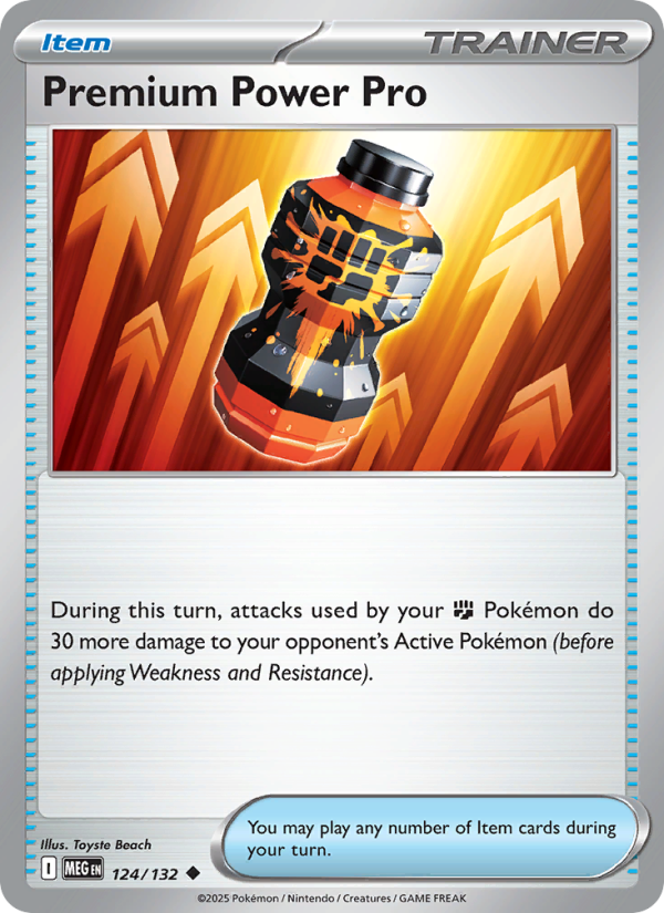 MEG Mega Evolution 124/188 Premium Power Pro (Uncommon - reverse)