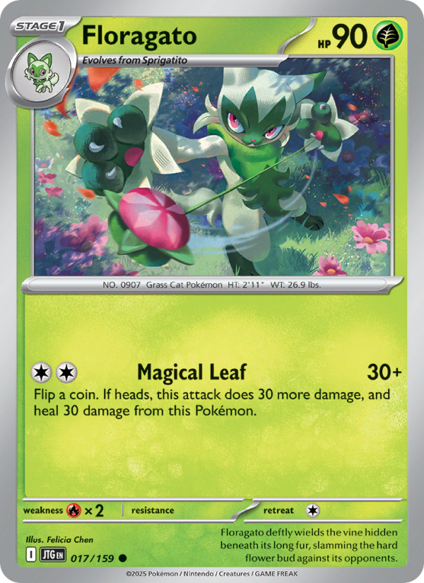JTG Journey Together 017/190 Floragato (Common - normal)