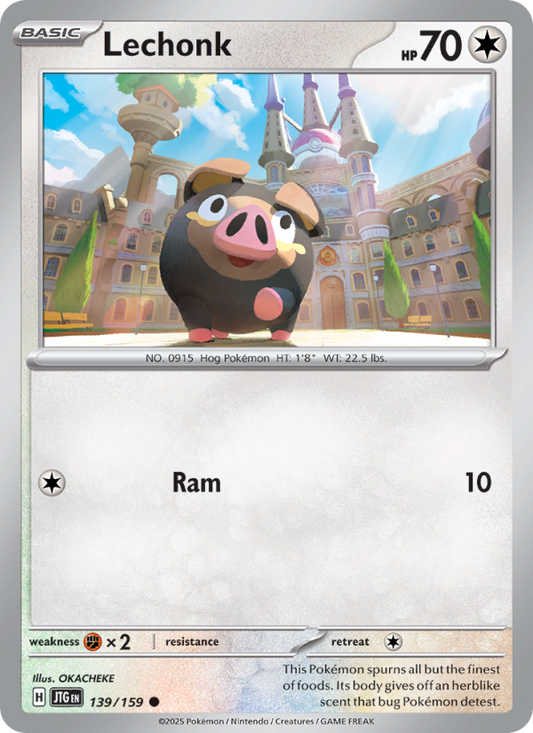 JTG Journey Together 139/190 Lechonk (Common - reverse)
