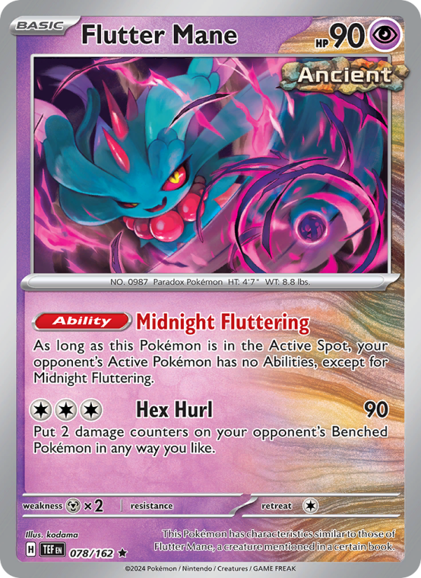TEF Temporal Forces 078/218 Flutter Mane (Rare - reverse)