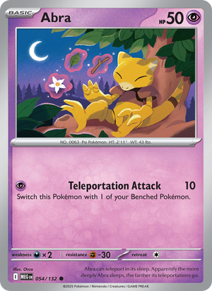 MEG Mega Evolution 054/188 Abra (Common - normal)