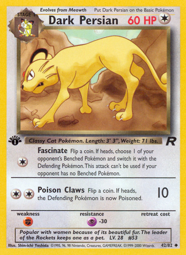 RO Team Rocket 42/83 Dark Persian (Uncommon - normal)