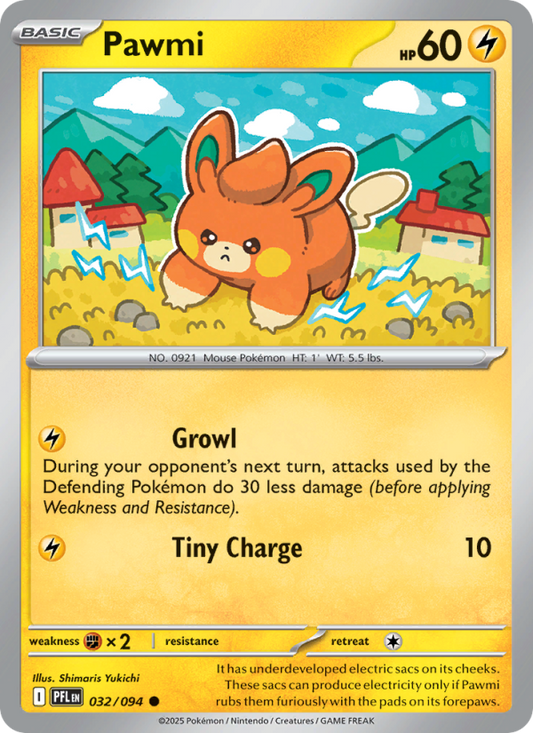 PFL Phantasmal Flames 032/130 Pawmi (Common - reverse)