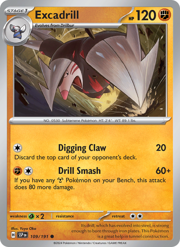 SSP Surging Sparks 109/252 Excadrill (Common - normal)