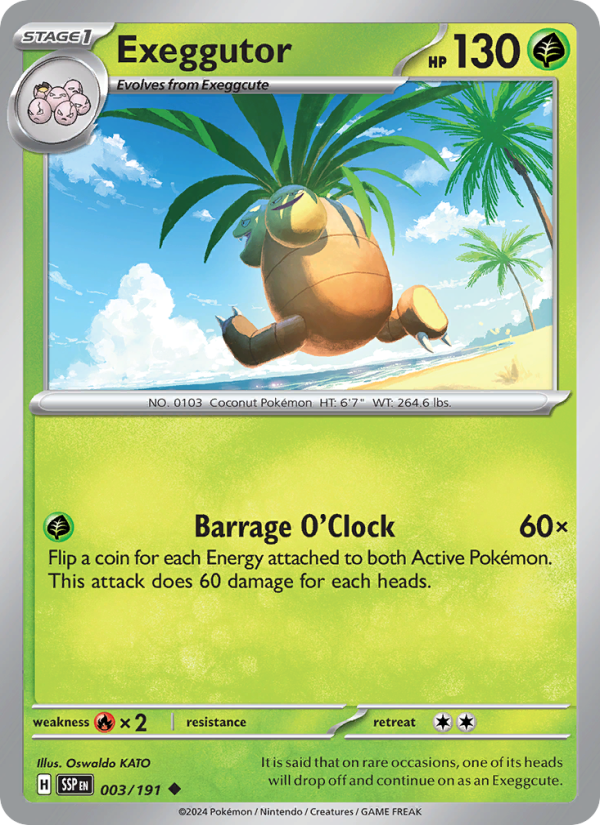 SSP Surging Sparks 003/252 Exeggutor (Uncommon - reverse)