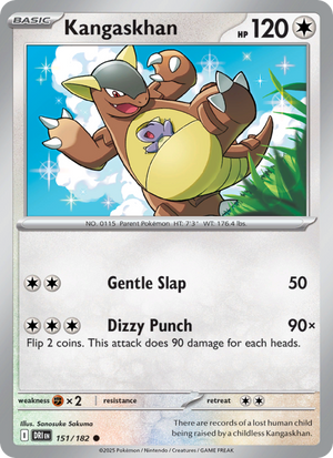 DRI Destined Rivals 151/244 Kangaskhan (Common - reverse)