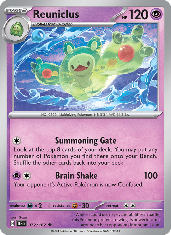 TEF Temporal Forces 072/218 Reuniclus (Uncommon - normal)